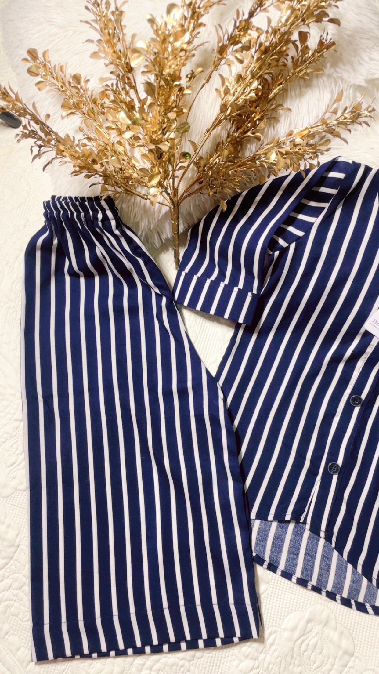 Girls 2 Pc Linen Coord Set - Blue Horizon