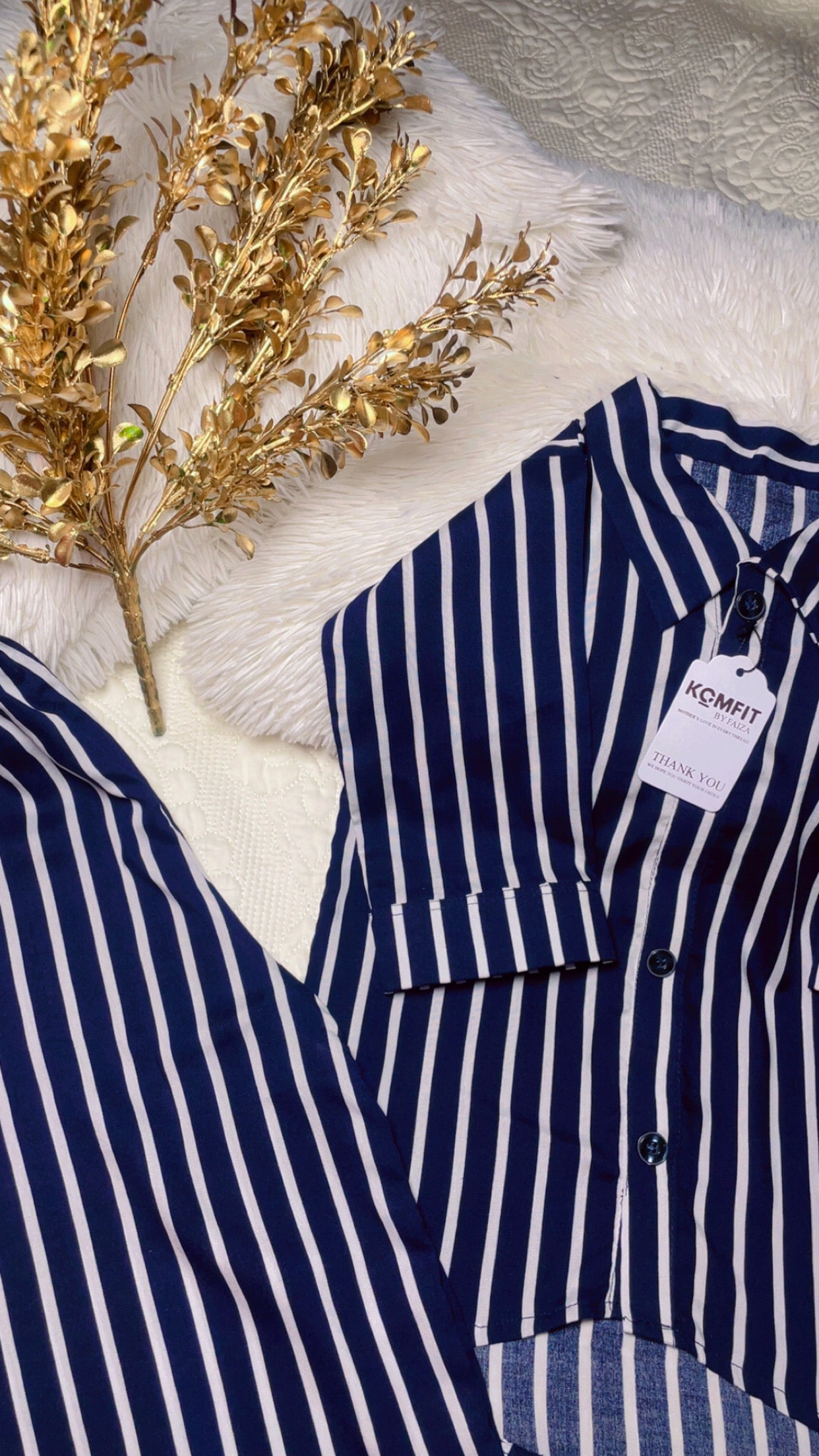 Girls 2 Pc Linen Coord Set - Blue Horizon